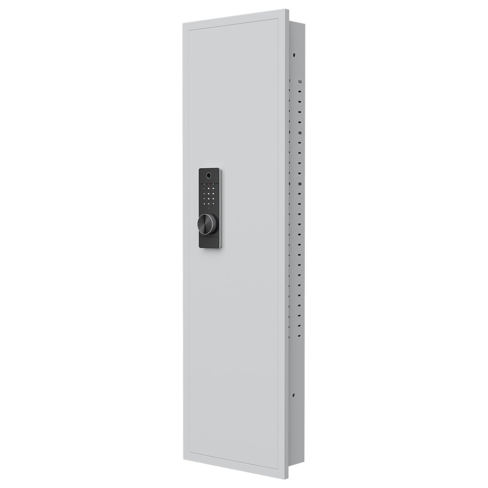 53' Fingerprint Touch Panel In-Wall Safe,Hidden Wall Gun Safe for Rifles with Adjustable Shelves,Assembled Storage Multifunct