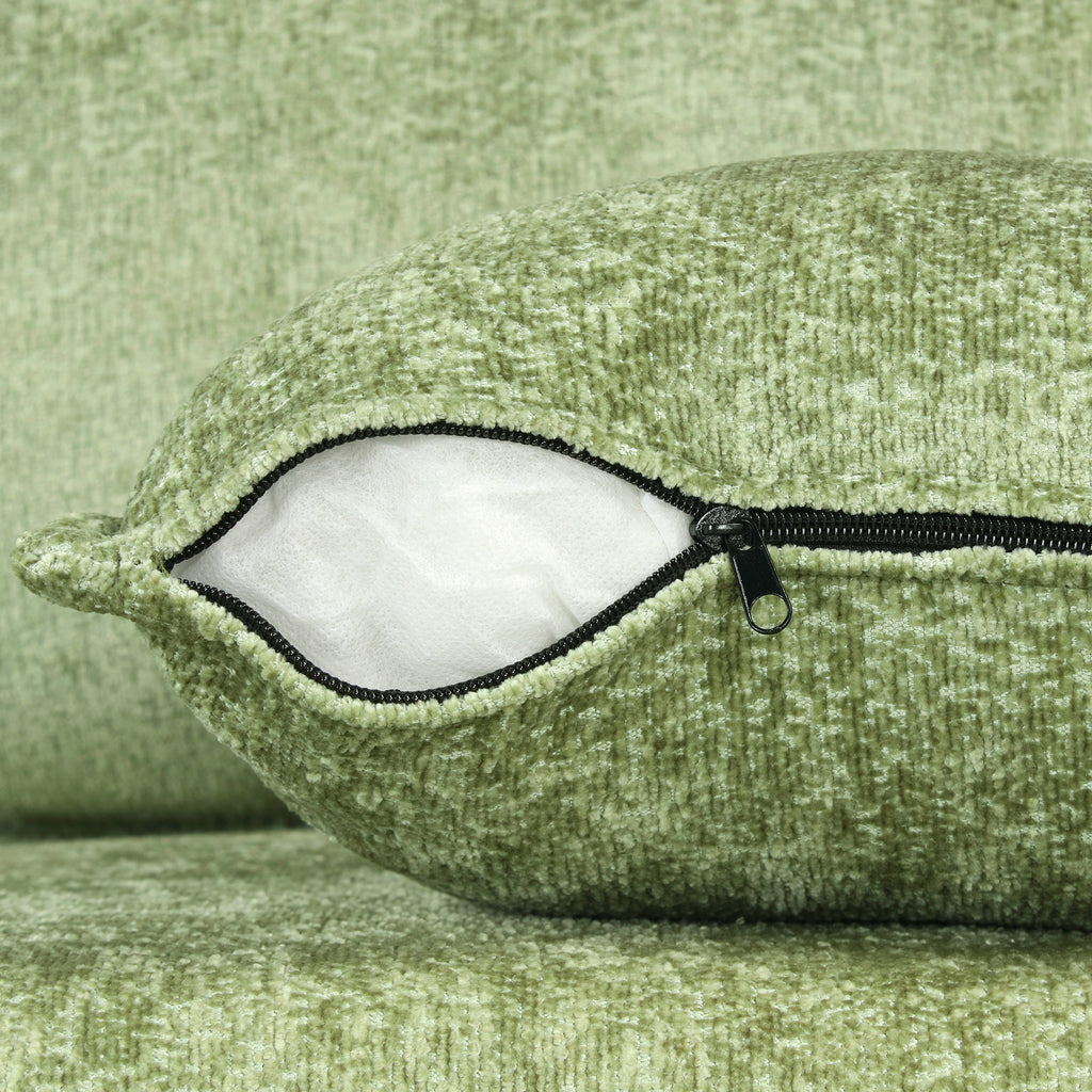 Convertible Sofa Bed Sectional Sofa Sleeper with Storage Ottoman, Green Chenille, 82.67 inches - Grand Goldman Shop