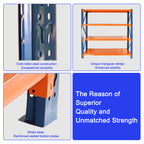 Garage shelves Heavy Duty - 4400 lbs garage storage 4 levels, adjustable metal shelving units and storage, industrial shelves utility shelves for commercial store tools gym - Grand Goldman Shop