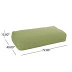 Kasper Water Resistant 6'x3' Lounger Bean Bag, Green, Waterproof Fabric, Rectangular Design - Grand Goldman Shop
