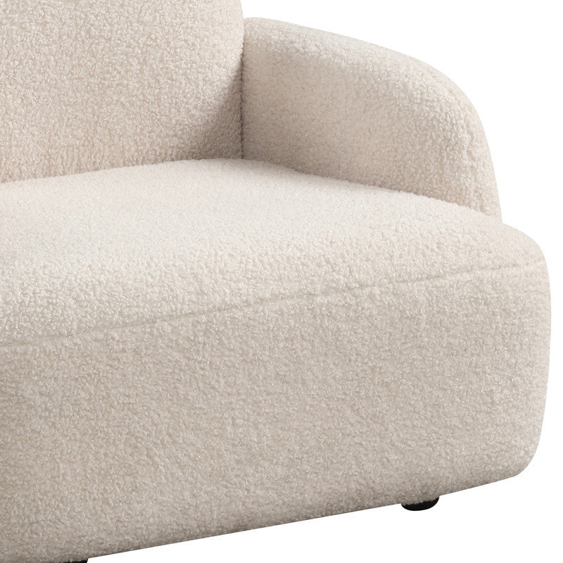 Rosella 25.5'W Beige Sherpa Bear-Shaped Kids Armchair | Premium Home Decor - Grand Goldman