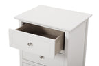 Versatile White Transitional Nightstand - Grand Goldman Shop
