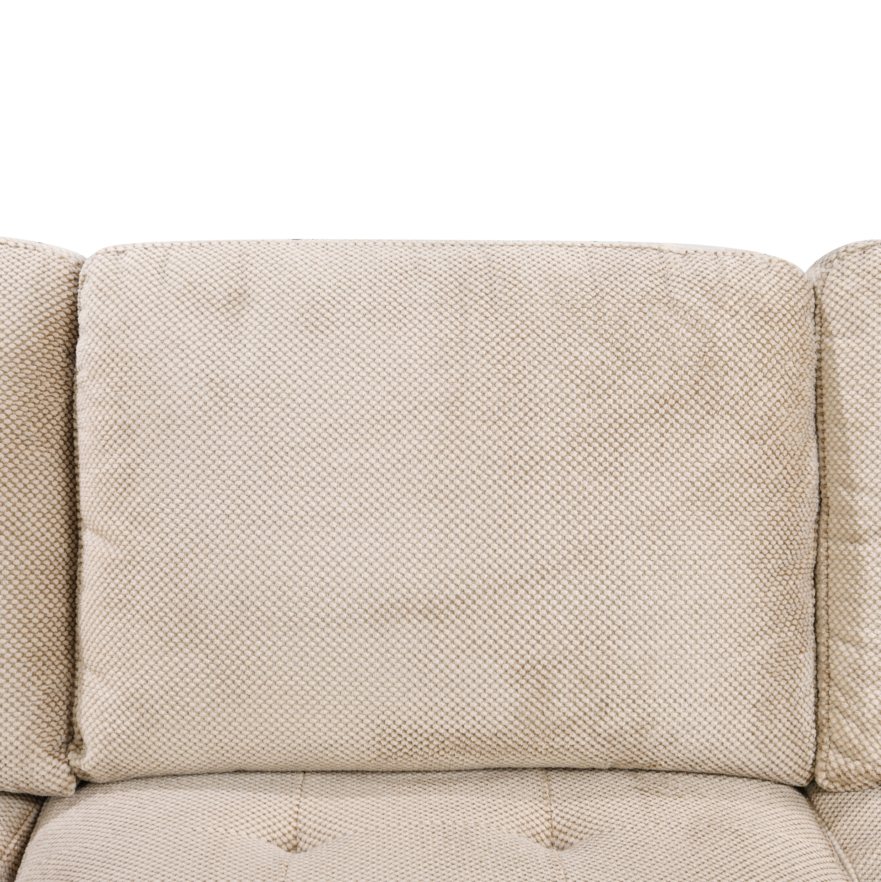 123' Oversized Sectional Sofa with Storage Chaise, U Shaped Sectional Couch with 4 Throw Pillows for Large Space Dorm Apartment. Beige - Grand Goldman Shop
