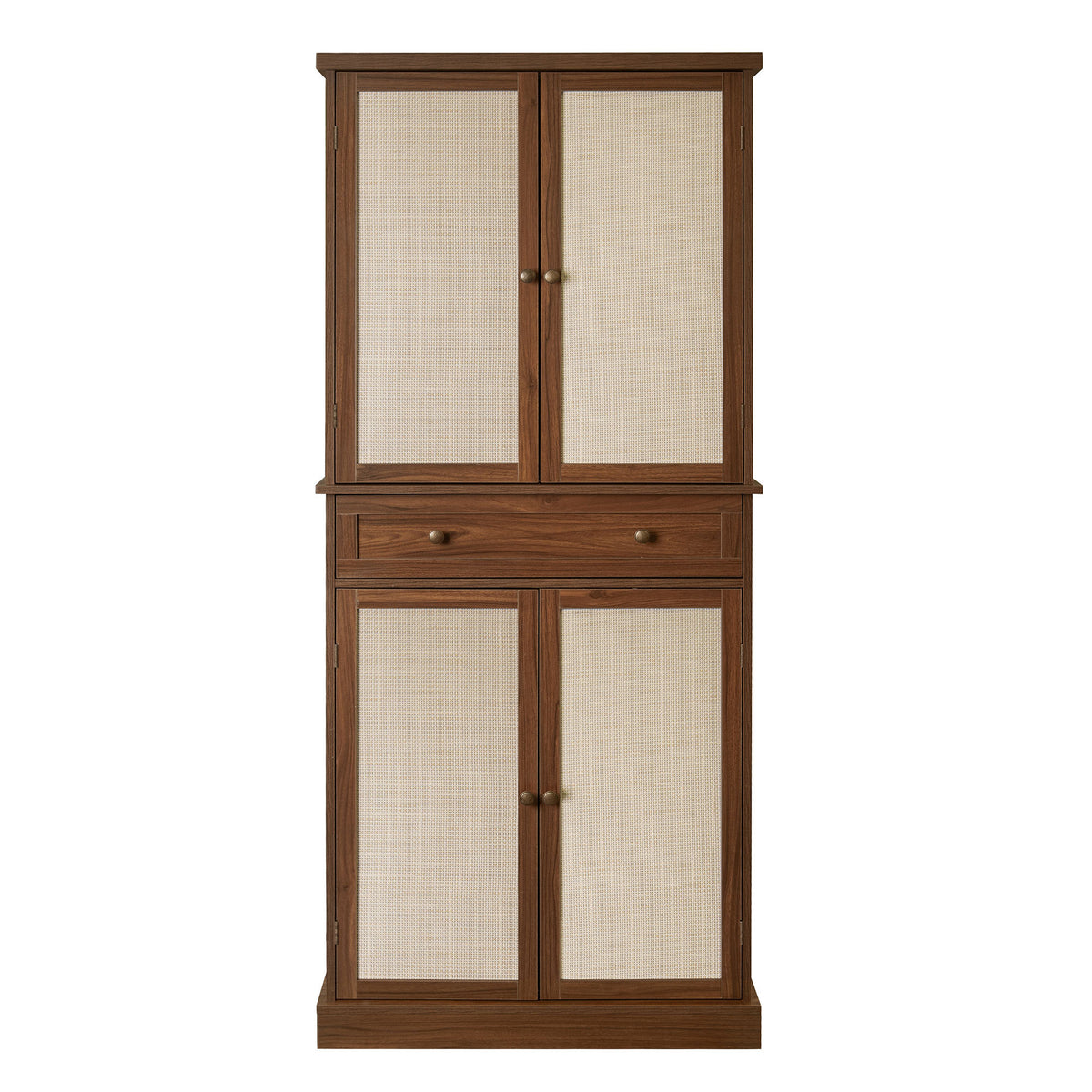 4 Door Cabinet with 1 Drawer, with 4 Adjustable Inner Shelves, Storage Cabinet - Grand Goldman Shop