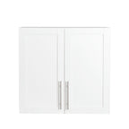 Stackable Wall Mounted Storage Cabinet, 11.81 'D x 31.50'W x 29.92 'H, White - Grand Goldman Shop