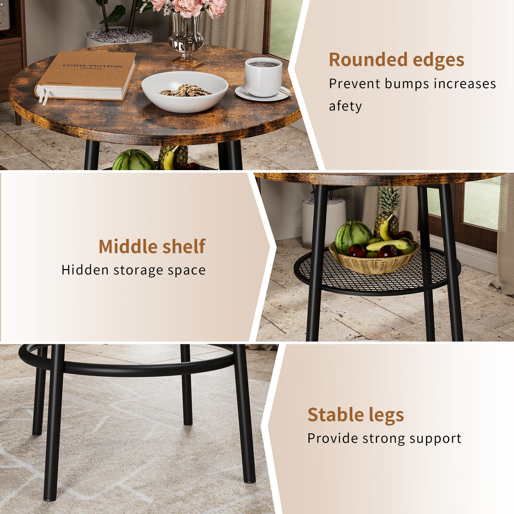 Bar table, equipped with 2 bar stools , with backrest and partition - Grand Goldman Shop