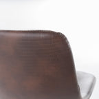 Set of 2 30' Dax Faux Leather Barstool Brown - Grand Goldman Shop