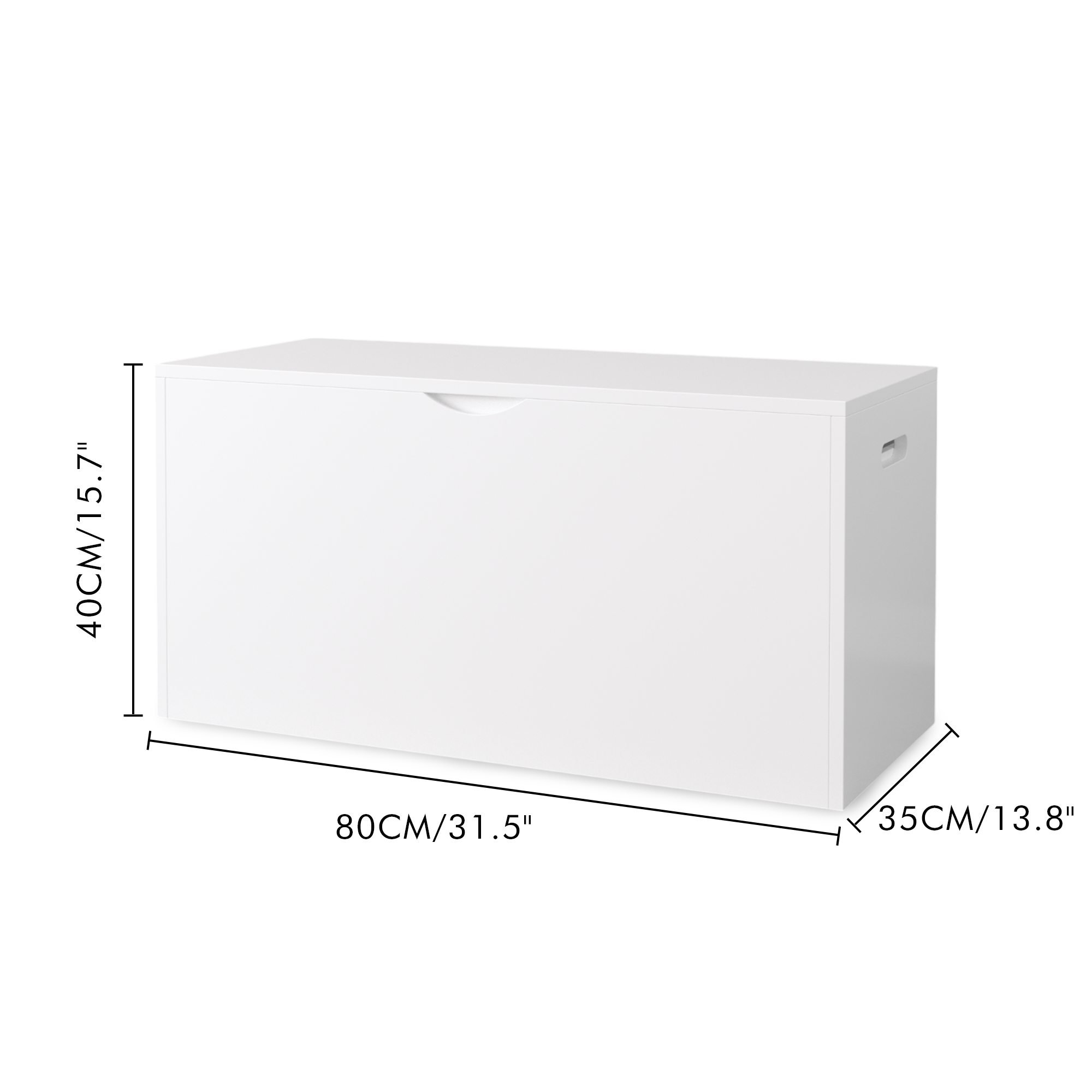 Kids Toy Storage Organizer with Rolling Drawer – Modern White Wooden Toy Chest with Wheels, Large Pull-Out Bin for Nursery, B