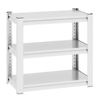 Stylish Metal Aquarium Stand for 20-30 Gallon Tanks, Antique White, 3-Tier Adjustable Shelf - Grand Goldman Shop