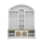 Multi-functional wardrobe/entrance wardrobe, equipped with shoe racks, clothes hangers and hooks. Wardrobe - A wardrobe is made of sturdy medium-density fiberboard with modern design and practical sto - Grand Goldman Shop