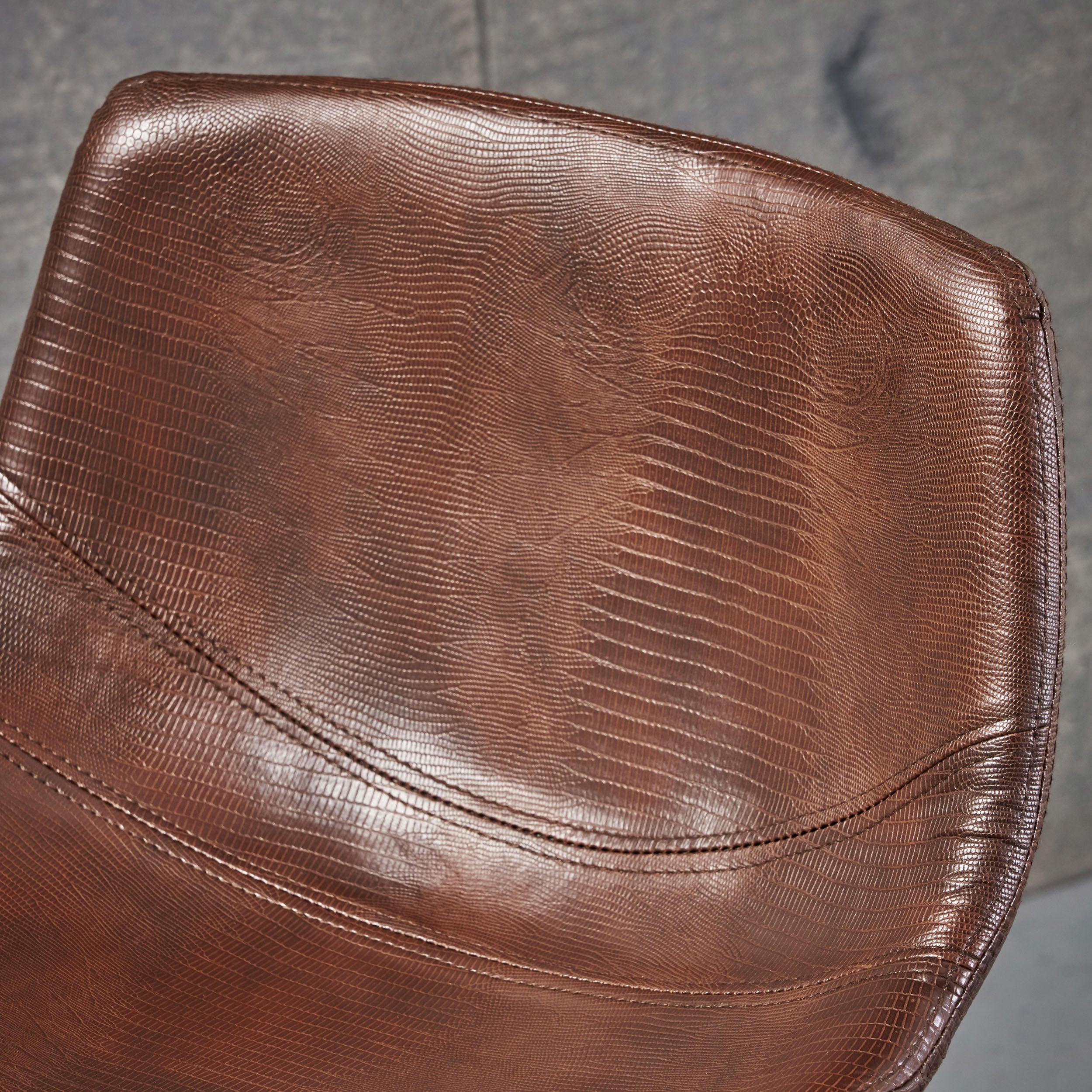Set of 2 30' Dax Faux Leather Barstool Brown - Grand Goldman Shop