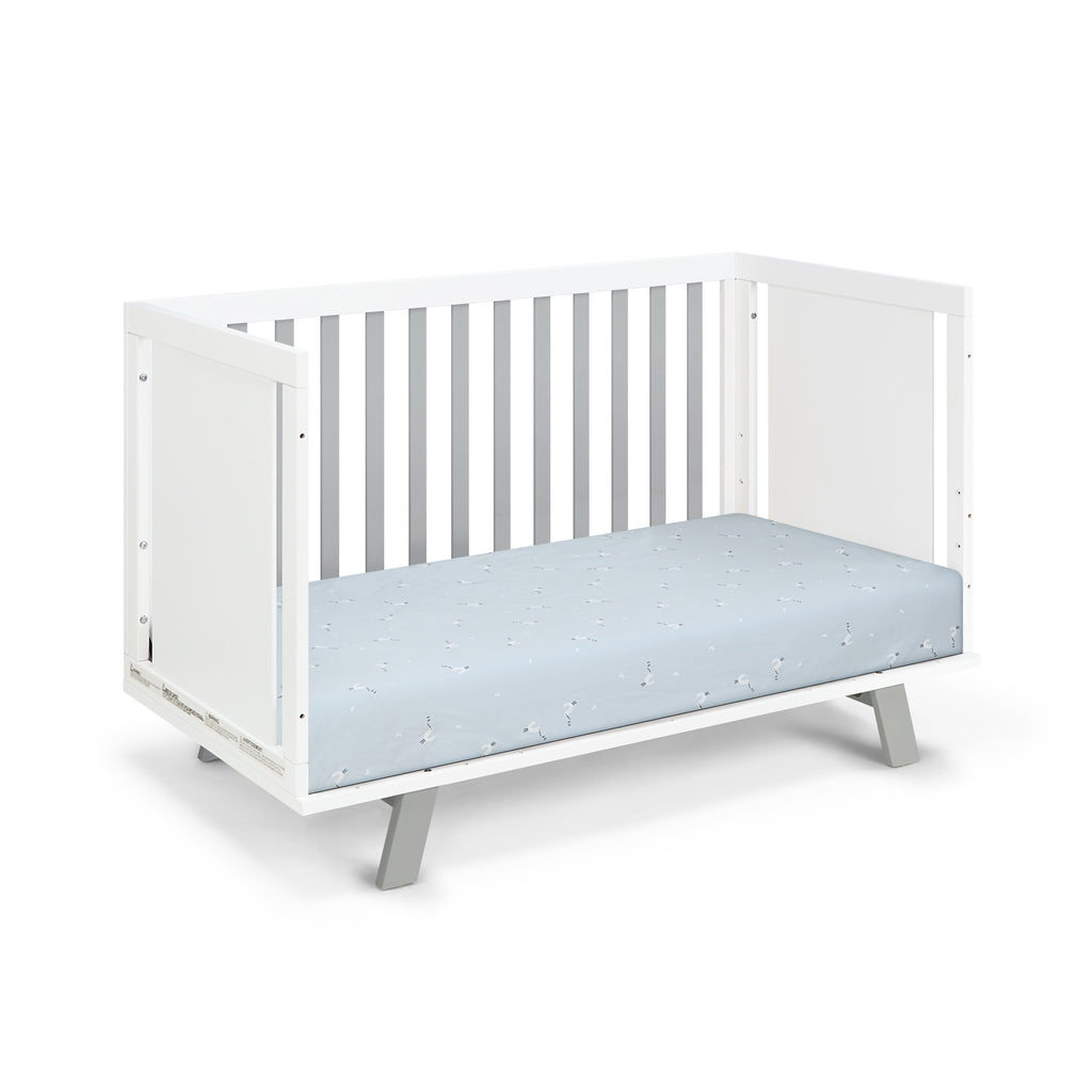 Livia 3-in-1 Convertible Island Crib White/Gray | Premium Home Decor - Grand Goldman