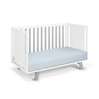 Livia 3-in-1 Convertible Island Crib White/Gray | Premium Home Decor - Grand Goldman