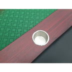 96' Luna Ultra Poker Table with Speed Cloth Racetrack Chip Tray Double DropBox Wooden Legs Green - Grand Goldman