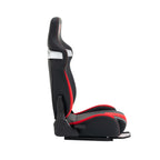 Universal PVC Bucket Style Reclinable Sport PU Leather Simulator Racing Seat with Adjustable Lock Slide - Grand Goldman