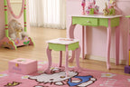 Kids Funnel Layla Girls Flower Vanity Set with Stool - Grand Goldman