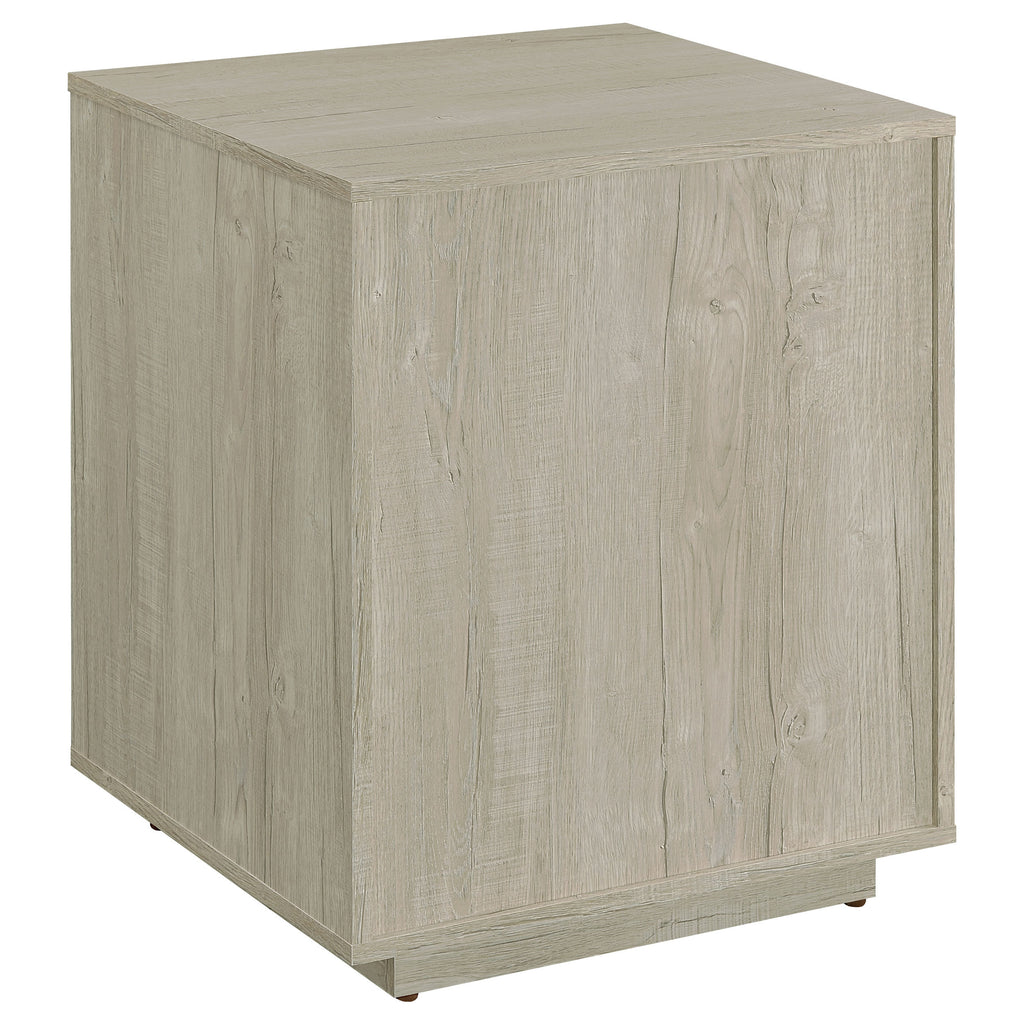 Loomis Whitewashed Grey 3-Drawer Home Office File Cabinet in White+Gray with MDF Construction, 19.75 x 19.75 x 25 inches - Gr