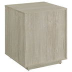 Loomis Whitewashed Grey 3-Drawer Home Office File Cabinet in White+Gray with MDF Construction, 19.75 x 19.75 x 25 inches - Gr