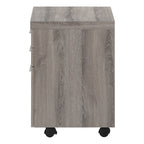 File Cabinet, Rolling Mobile, Storage Drawers, Printer Stand, Office, Work, Brown Laminate, Contemporary, Modern - Grand Gold