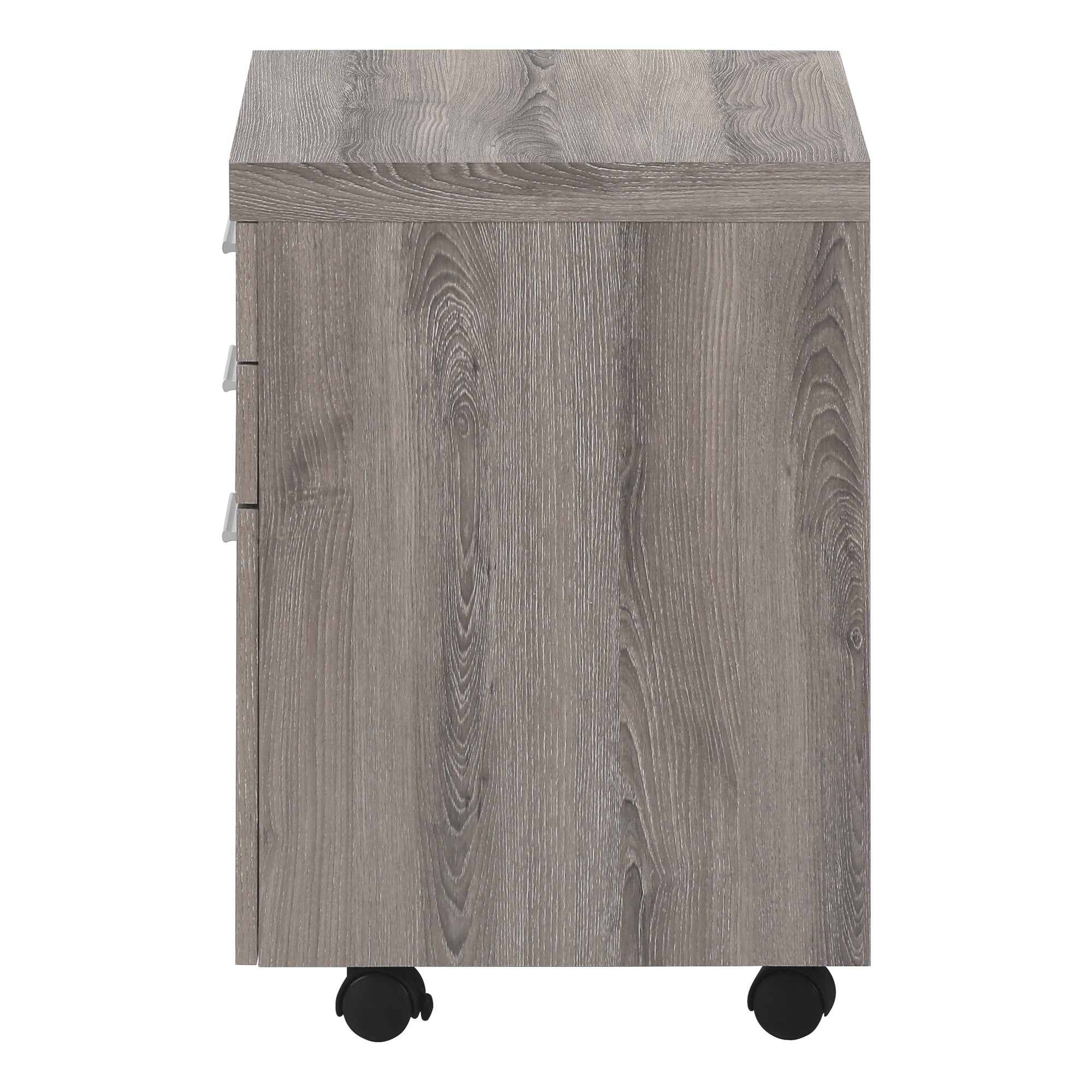 File Cabinet, Rolling Mobile, Storage Drawers, Printer Stand, Office, Work, Brown Laminate, Contemporary, Modern - Grand Gold