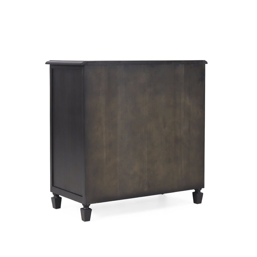 Newell Rustic Acacia Wood and Cane 3 Drawer Dresser - Grand Goldman Shop