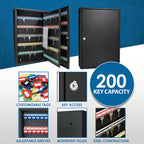 200 Key Adjustable Key Cabinet With Key Lock - Grand Goldman