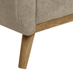 67.7' Wide Mid-Century Modern Upholstered Tufted Loveseat Sofa With Wooden Legs - Grand Goldman Shop
