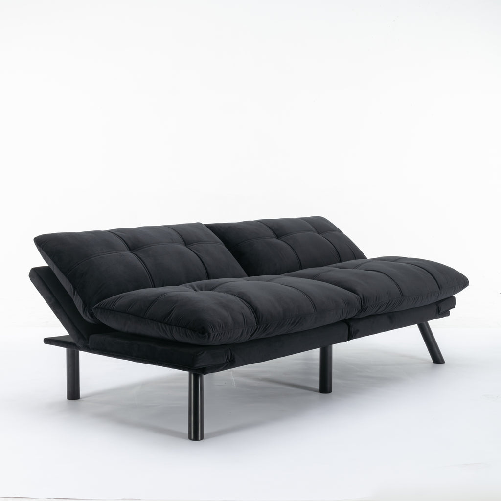 Black Convertible Folding Modern sofa Bed - Grand Goldman Shop