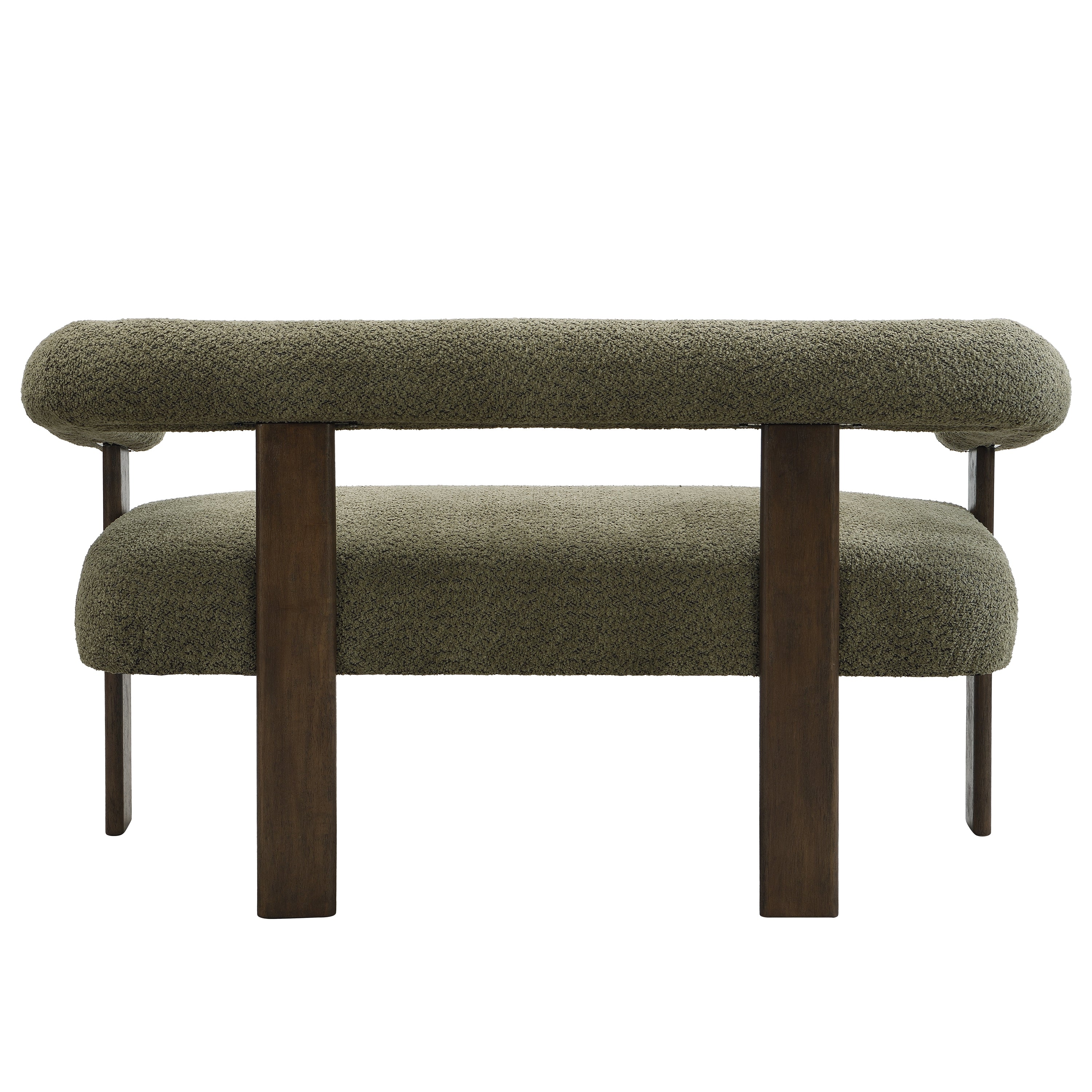 Round armrest loveseat(Green+Brown) - Grand Goldman Shop