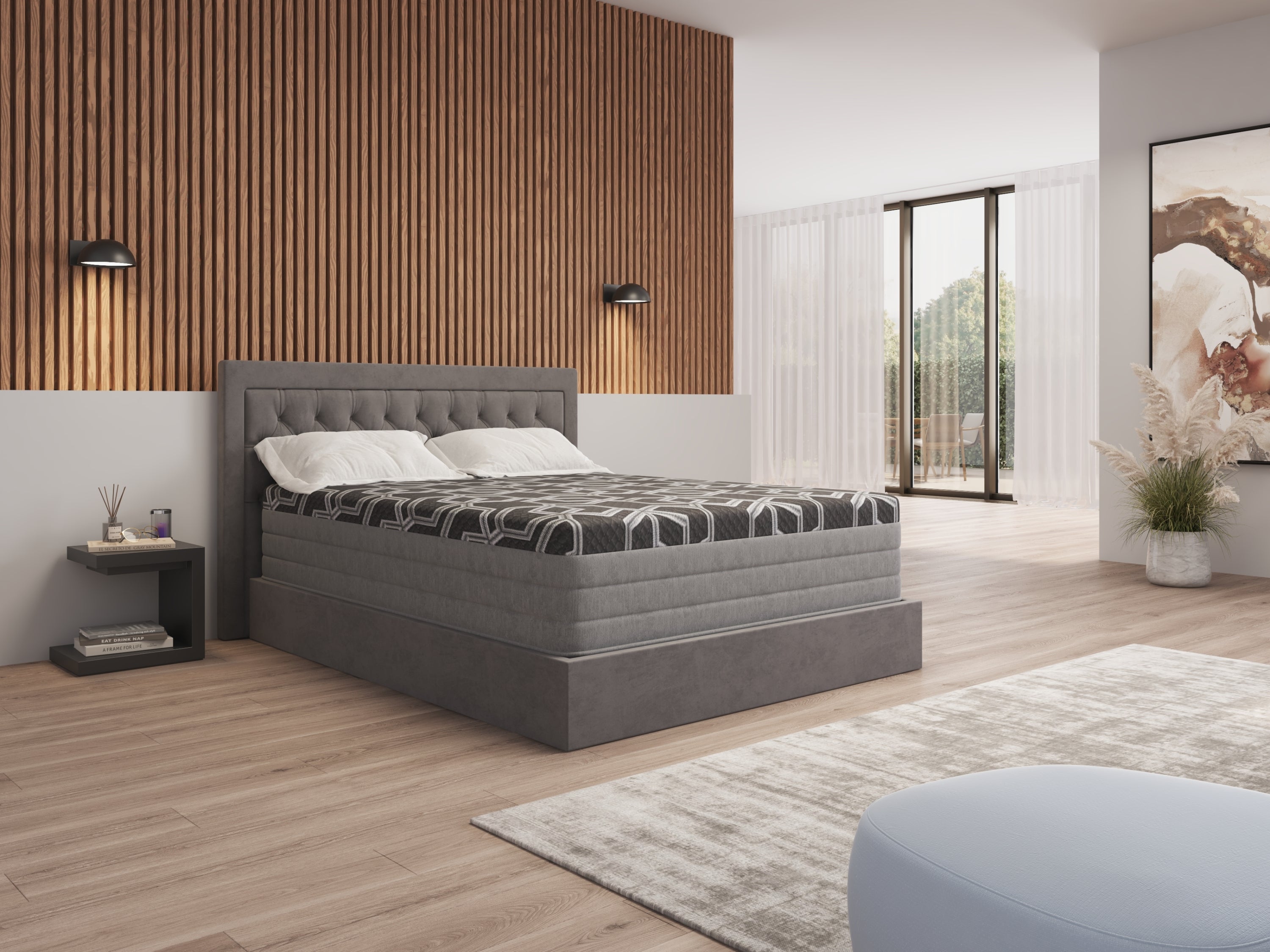 14' Smooth Top Hybrid Ultra Plush Queen Mattress - Grand Goldman Shop