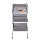 Baby Changing Table Portable Diaper Change Station with 3 Drawers & Wheels | Premium Home Decor - Grand Goldman
