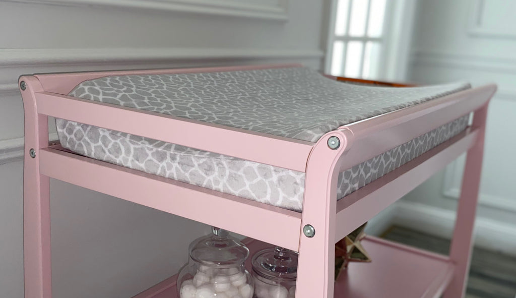 Riley Changing Table Pink | Premium Home Decor - Grand Goldman
