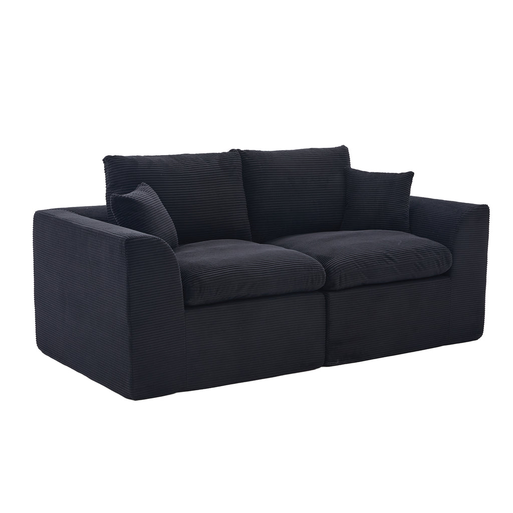 UNITED WE WIN Modular Sectional Sofa Cloud Couch,Comfy Cloud Modern Sofa,2 Seater with Cushion Covers Removable Furniture for Living Room Bedroom Apartments Dorms,No Assembly Required - Grand Goldman Shop