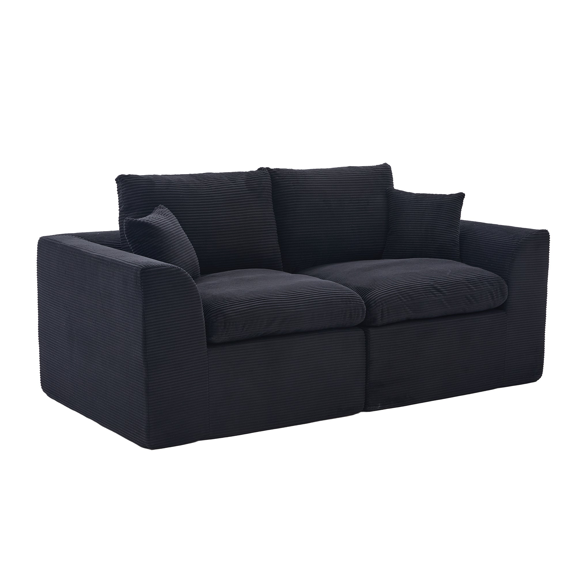 UNITED WE WIN Modular Sectional Sofa Cloud Couch,Comfy Cloud Modern Sofa,2 Seater with Cushion Covers Removable Furniture for Living Room Bedroom Apartments Dorms,No Assembly Required - Grand Goldman Shop
