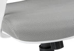 Office Chair, Adjustable Height, Swivel, Ergonomic, Armrests, Computer Desk, Work, Grey Mesh, Chrome Metal, Contemporary, Mod