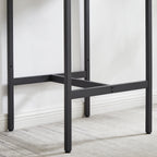 Bar Table Set with 2 Bar stools PU Soft seat with backrest, Grey, 23.62'' W x 23.62'' D x 35.43'' H - Grand Goldman Shop