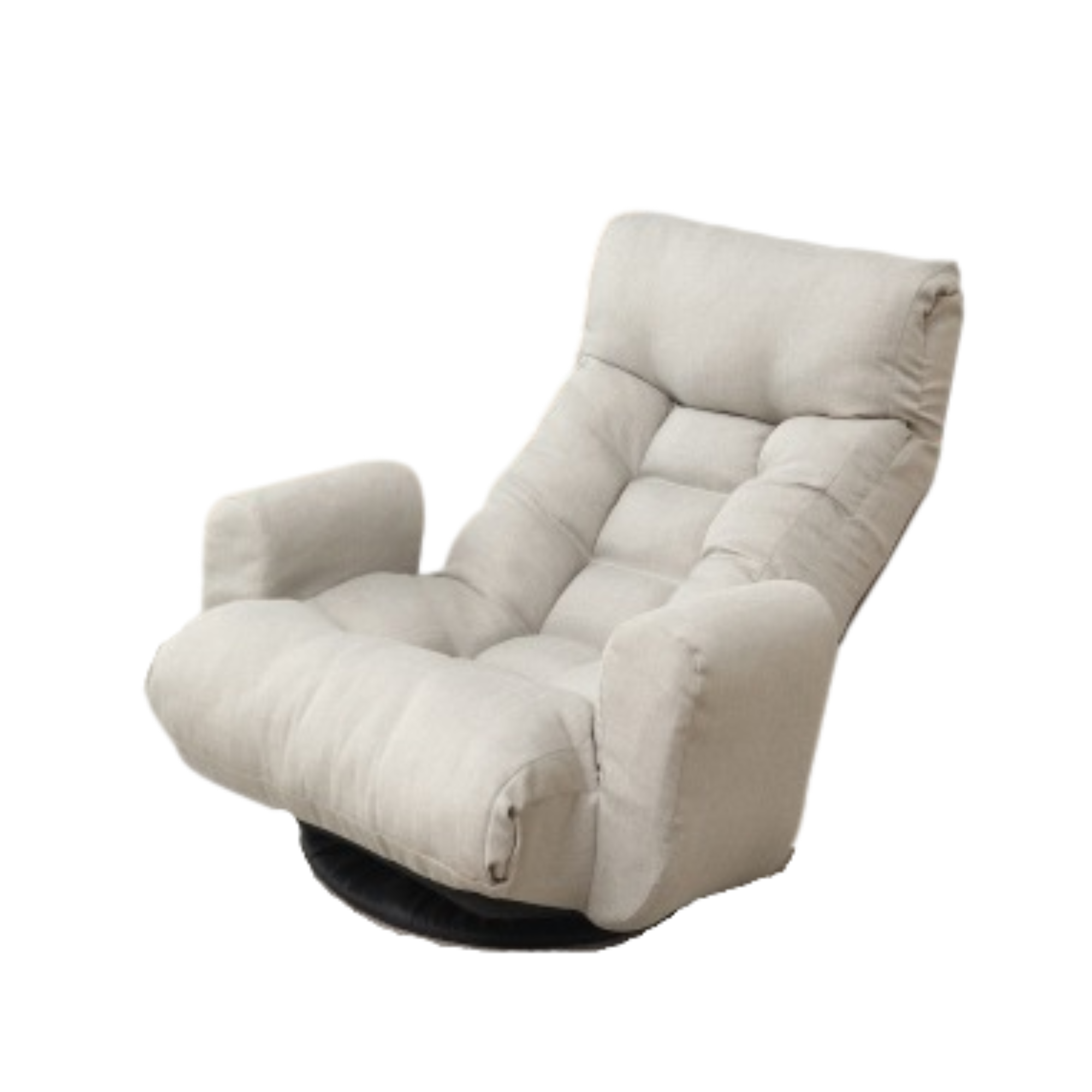 Modern Gray with Metal Frame Swivel Game Lounge Chair with Adjustable Headrest and Waist Support – 360-Degree Rotatable Leisure Chair for Living Room - Grand Goldman Shop