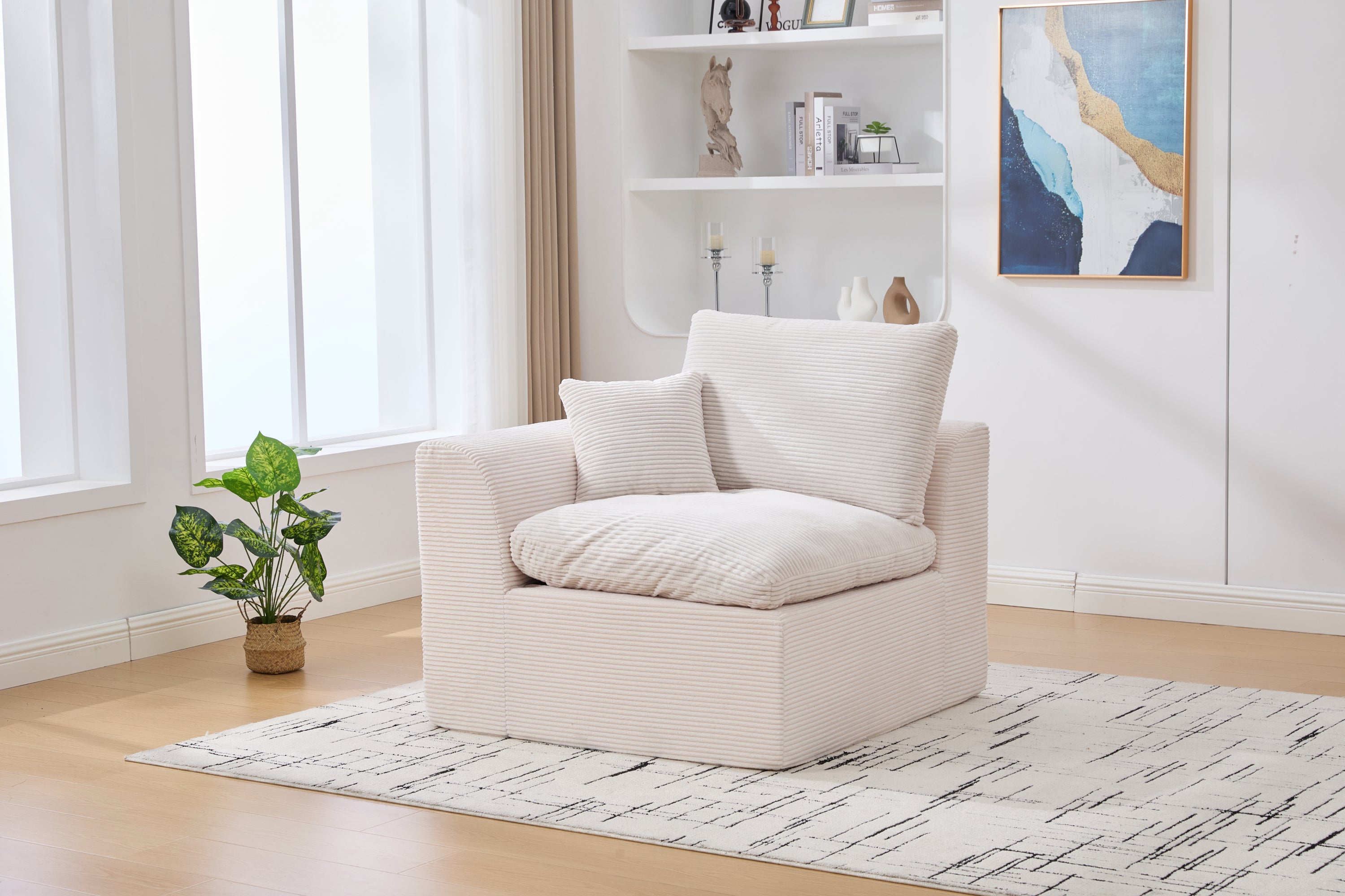 UNITED WE WIN Modular Sectional Sofa Cloud Couch,Comfy Cloud Modern Sofa,2 Seater with Cushion Covers Removable Furniture for Living Room Bedroom Apartments Dorms,No Assembly Required - Grand Goldman Shop