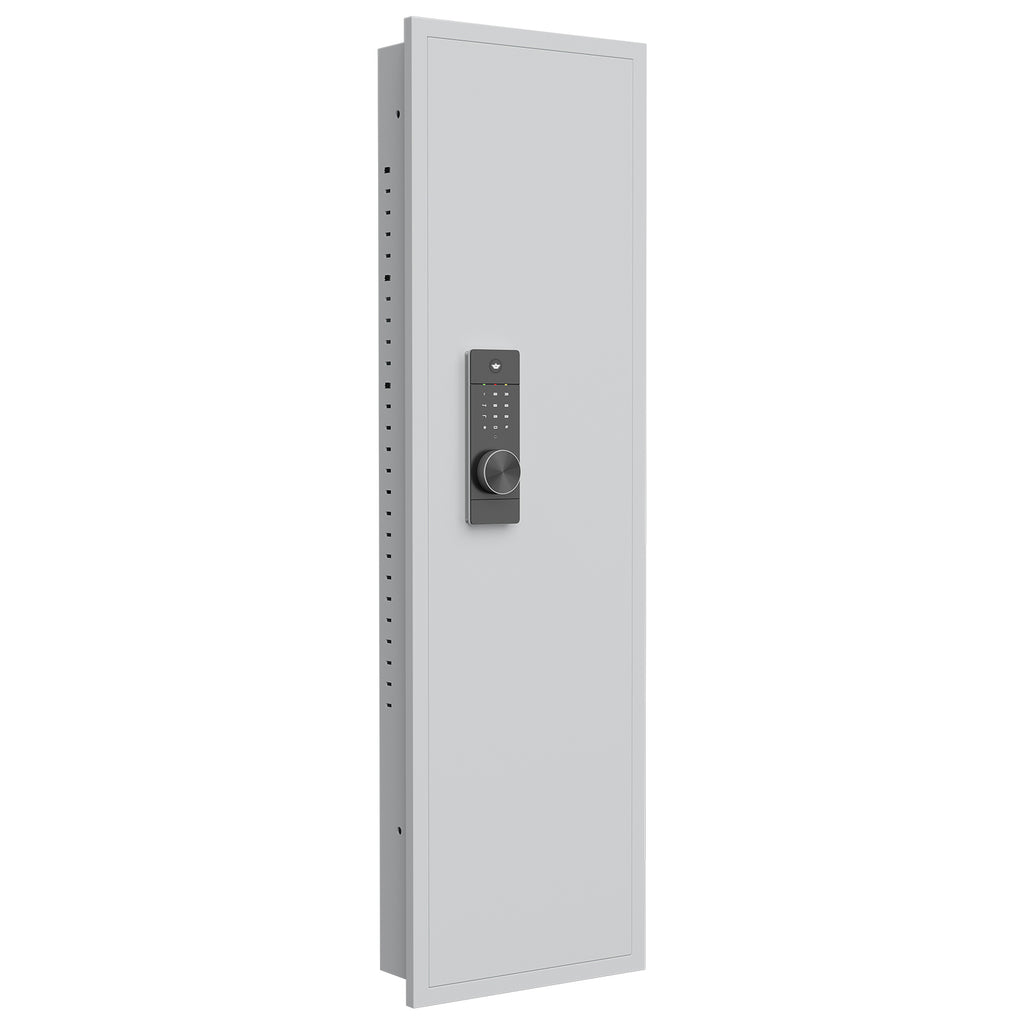 53' Passwod Touch Panel In-Wall Safe,Hidden Wall Gun Safe for Rifles with Adjustable Shelves,Assembled Storage Multifunctiona