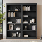 83' Tall Wood Bookcase Suite with light strip ,5-Tier Home Decor Bookcase Suite with Adjustable Shelves,Storage Organizer,Fre