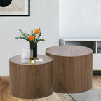MDF with ash/oak/walnut veneer sidetable/coffee table/end table/ottoman(walnut) - Grand Goldman Shop