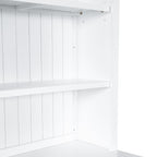 83.4'Tall Bookshelf with 3 pieces LED Lighting, Modern Bookcase with 2 Doors and 1 Drawer,Storage Bookcase with Open Shelves for Living Room,Home Office,White - Grand Goldman Shop