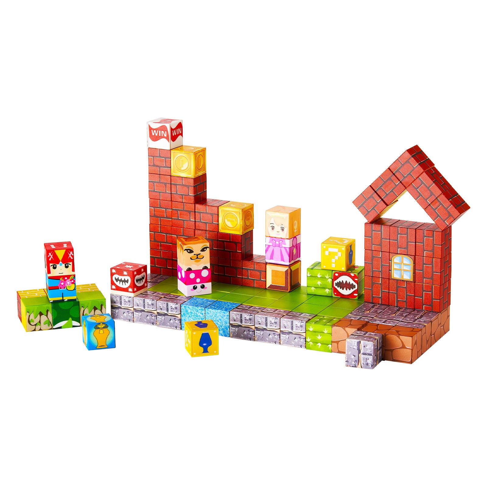 Magnetic Blocks 100 PCS Magnet Blocks Set STEM Montessori Sensory Toys | Premium Home Decor - Grand Goldman