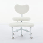 Meditation Chair Plus, Cross Legged Chair with Wheels, ADHD Chair, Criss Cross Desk Chair with Lumbar Support and Adjustable 