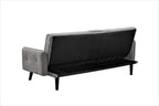 72' Sleeper Sofa Bed - Convertible Folding Backrest to Full Bed with Cup Holder & Drop-Down Table - Space Saving Linen Sofa for Small Spaces - Easy Assembly, Grey - Grand Goldman Shop