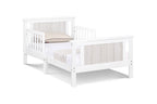Connelly Reversible Panel Toddler Bed White/Rockport Gray - Grand Goldman