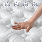 14 Inch Hybrid Mattress King – Memory Foam & Pocket Spring Bed – Cooling, Pressure Relief, Back & Hip Support - Grand Goldman Shop