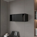 Wall Cabinet Bliss, Office, Black | Premium Home Decor - Grand Goldman