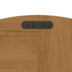 Round Dining Table for 4 - 47 Inch Farmhouse Kitchen Table, MDF Circle Table with Oak Finish, 300lb Weight Capacity, Easy Assembly for Dining Room, Kitchen, Living Room - Spiced Round Table - Grand Goldman Shop