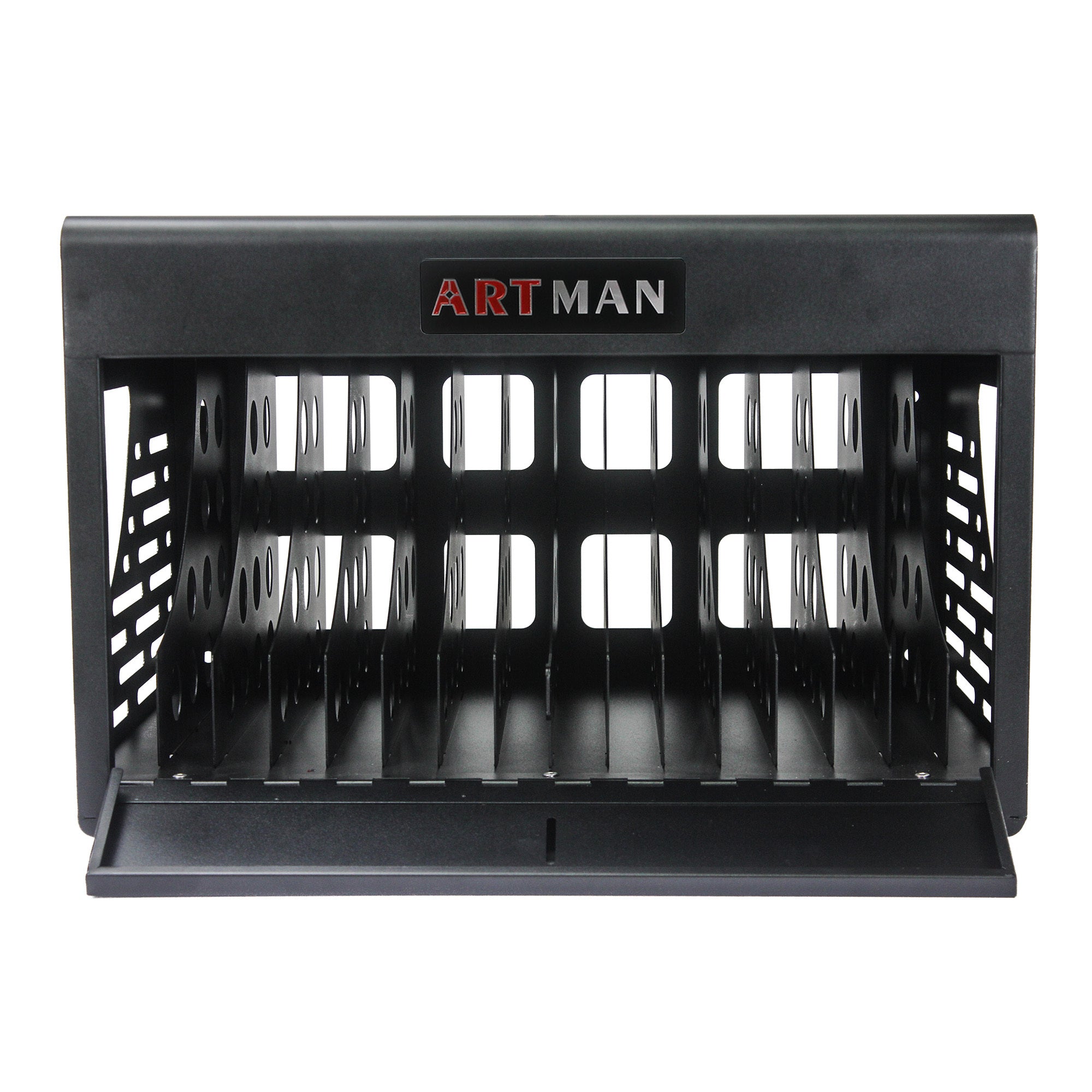 16 Bay Charging Cabinet for Laptop, Chromebook, Locking Charging Station-Black - Grand Goldman